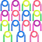 Elcoho 15 Pack Colorful Kids Jump Rope Set Adjustable Plastic Kids Jump Rope Skipping Rope Outdoor Jump Ropes Great Party Favor