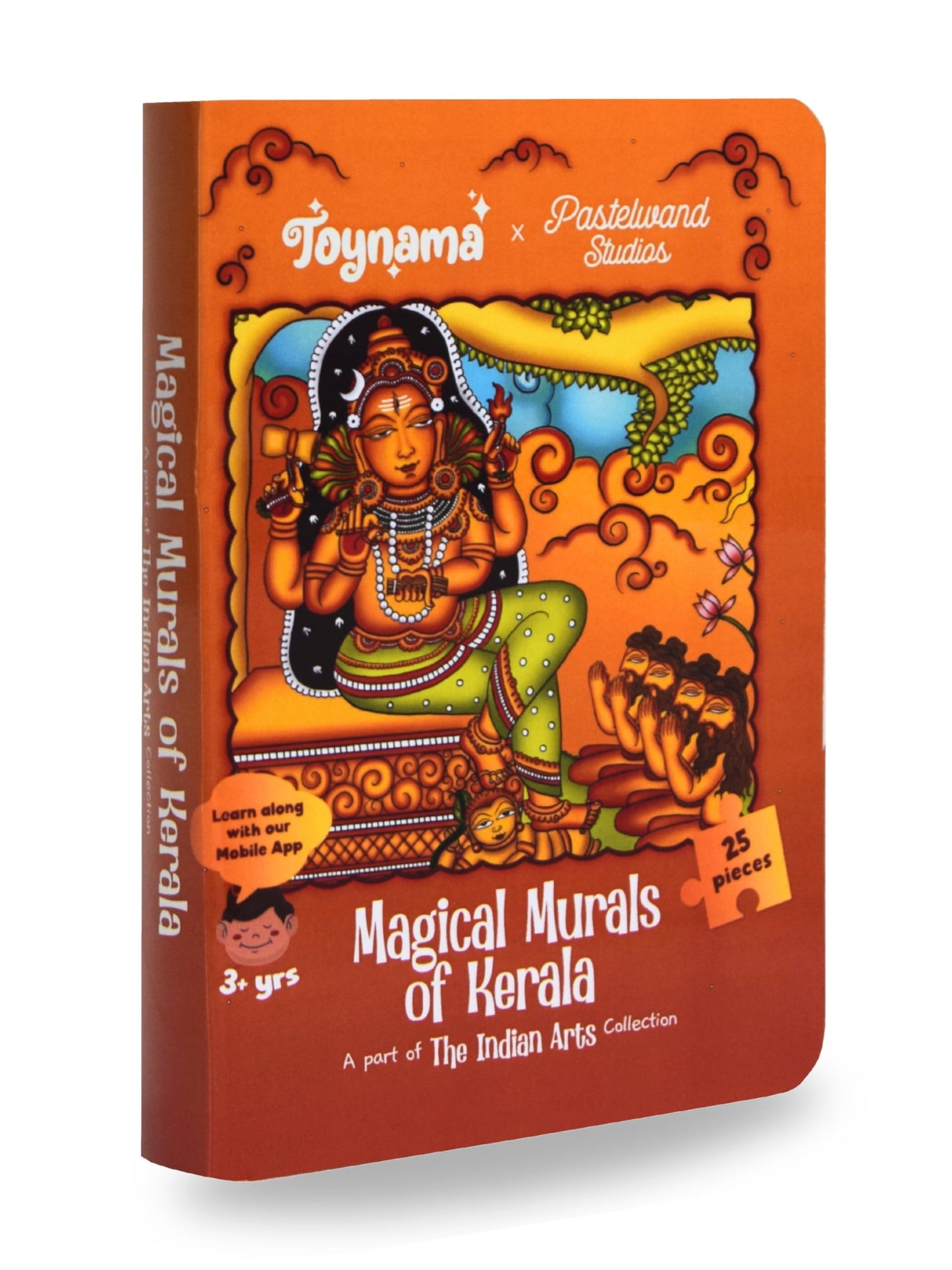 Toynama Educational Toys For Kids  Murals Of Kerala 25 Pcs Jigsaw Puzzles Ages 3+ | Cultural Interactive Learning With App