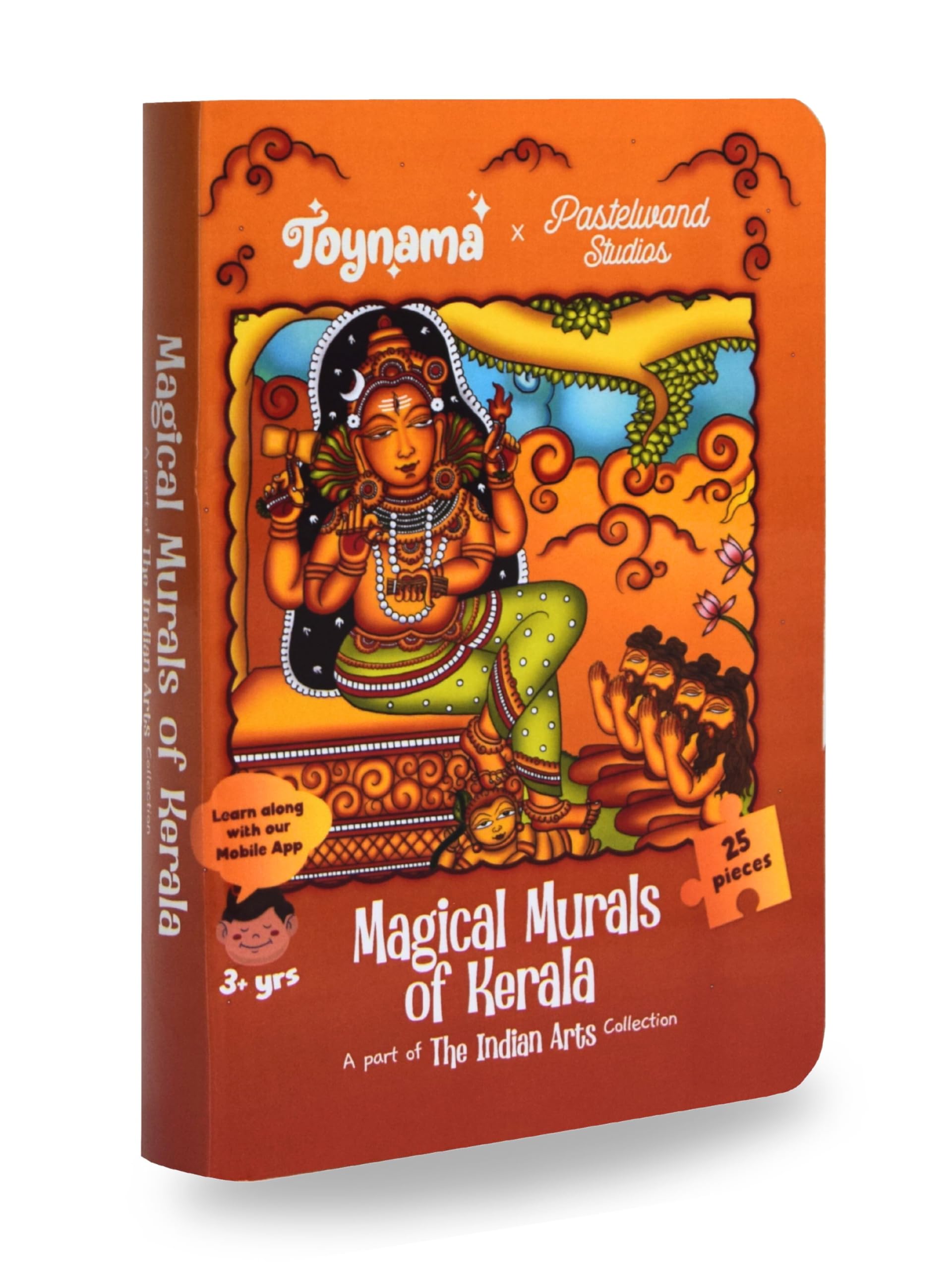 Toynama Educational Toys For Kids  Murals Of Kerala 25 Pcs Jigsaw Puzzles Ages 3+ | Cultural Interactive Learning With App