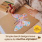 Honeysticks Kids Activity Set - 6 Large Stencils for Kids Plus Jumbo Non-Toxic Beeswax Crayons (8pk), Perfect First Stencils for