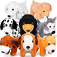 Sumind 8 Pieces Plush Dogs 5 Inch Stuffed Animals Bulk Assorted Cute Stuffed Dogs Small Animal Plush Toys For Girls Boys Graduat