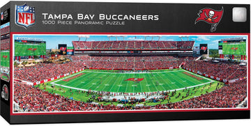 MasterPieces 1000 Piece Sports Jigsaw Puzzle - NFL Tampa Bay Buccaneers Center View Panoramic - 13x39