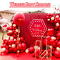 Kawkalsh Red Balloon Arch Kit 111Pcs 18 12 5 Inch Latex Party Balloons Garland For Birthday Baby Shower Wedding Engagement Anniv