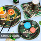 Durony 96 Pieces Camouflage Themed Party Supplies Serve 24 Include Dinner Paper Plates Luncheon Napkins Party Cups For Camouflag