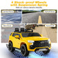 Costzon Ride On Car, 12V Licensed Chevrolet Tahoe Battery Powered Electric Vehicle W/ 2.4G Remote Control, High/Low Speed, Music, Lights, Mp3/Usb/Fm, Spring Suspension, Electric Suv For Kids (Yellow)
