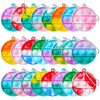 Toanwod 24Pcs Pop Fidget Toys Party Favors For Kids: Goodie Bags Stuffers Stocking Stuffers - Bulk Pop Keychain Carnival Treasur