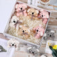 12 Pieces 4 Inch Plush Mini Bear Bunny Puppy Koala Easter Stuffed Animals Jointed Doll Toys Furry Dolls For Birthday Wedding Graduation Party Favors Diy Keychain (Koala, Pink, Apricot, Gray, White)