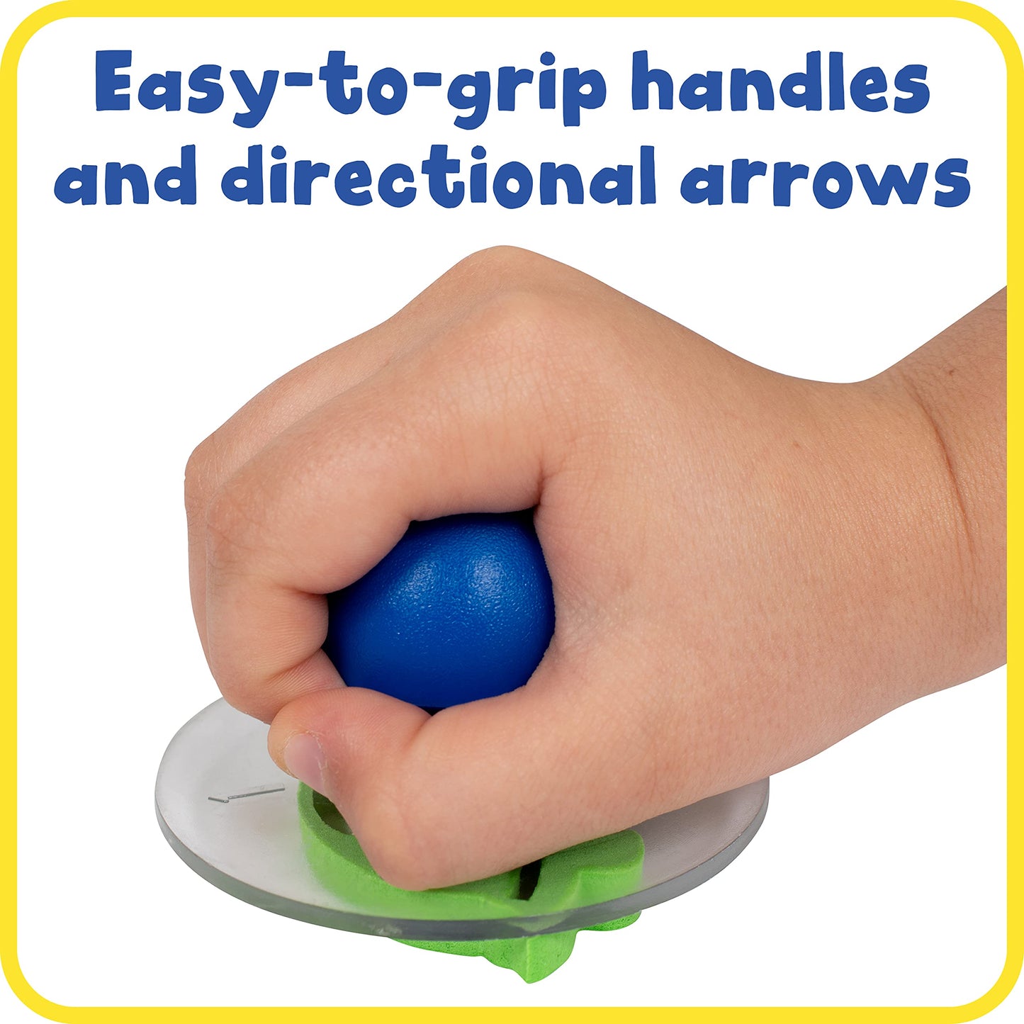 READY 2 LEARN Giant Stampers - Imaginative Play - Set 1 - Set of 10 - Easy to Hold Foam Stamps for Kids - Arts and Crafts Stamps