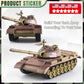 Maozyhomie 1:72 Ww2 Army Tank And Army Men Toys Playset, 2Pc Us Desert Tan Tank-2 Models With 10Pc Toy Soldiers, Rotating Turret