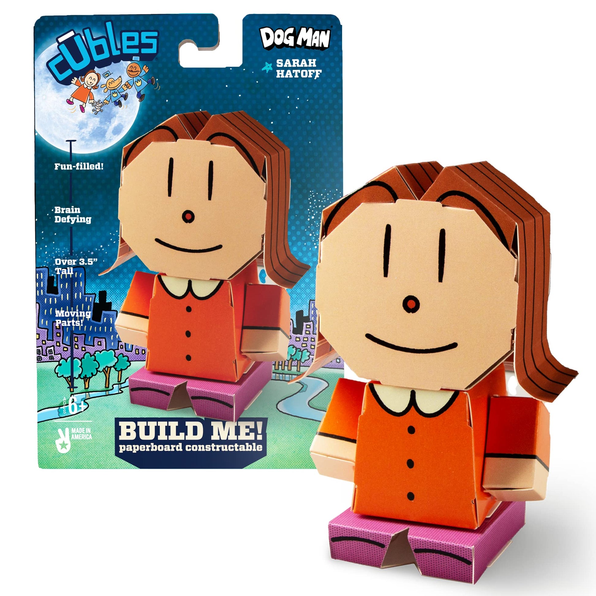 CUBLES Toy Building Set, 3D Puzzle Meets Origami Kit, STEM Toys  The Dog Man Series  Sarah Hatoff