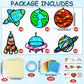 Qyeahkj Outer Space Suncatchers Craft Kit, Colorful DIY Solar System Decor, 5.91" x 5.91", Paper, Model QY1689
