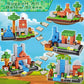 Magnetic Blocks - 150Pcs Magnetic Building Blocks Road Forest Magnetic Cubes - Magnetic Toys For Montessori Toddler Birthday Gif