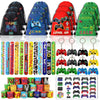 61 Pcs Video Game Party Favors, Gamer Party Favors Bags Includes 12 Pcs16 X 13 Inch Video Game Party Drawstring Bags Slap Bracel