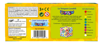 Crayola Washable Kids Set Activity Paint, Multi 10 per