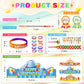 150 Pcs Happy Birthday Kits for Kids Classroom, Include Crowns, Silicone Stretches, Toy Whistles, Badge Stickers, Students Kinde