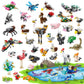 40 Packs Party Favors for Kids - 999+ PCS Animal Building Blocks, 4 Themes: Ocean, Birds, Insects, Farm - DIY Toys for Boys & Gi