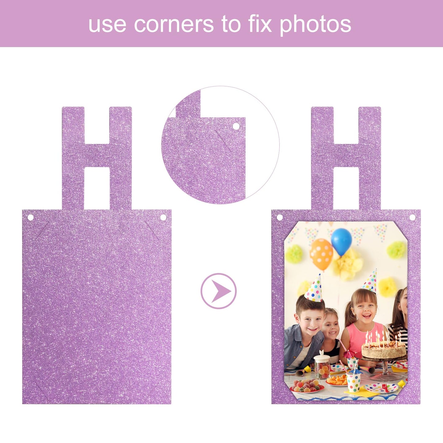 Avlovasd Birthday Photo Banner, Suitable For Kids And Adults Birthday Party Decoration, Annual Milestone Pink Happy Birthday Ban
