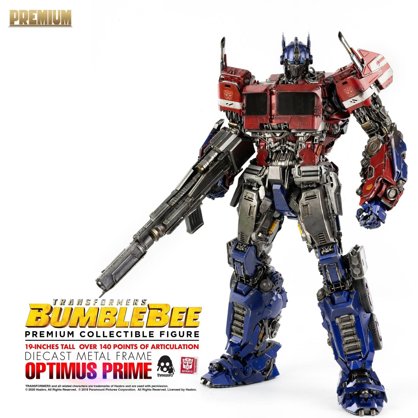 Transformers Bumblebee: Optimus Prime enhanced Collectible Figure  Multicolor