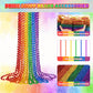 SHAOQINLIN 12 PCS Pride Beads Necklaces, Pride Necklace Accessories, Rainbow Beads Necklaces Bulk, Gay Lesbian Pride Month Parad