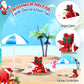 Soulchen 18 Pcs Christmas Aquarium Decorations Miniature Christmas Fish Tank Decorations Mini Resin Santa Clause Xmas Tree Figur