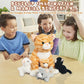 5 Pcs Cat Stuffed Animals With Babies Inside, 12 Inch Mommy Plush Cat Toy With 4 Kitten Babies In Zippered Pouch, Nurturing Mom