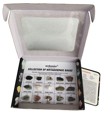 Rocksmins Mr15Wm Collection Set Of 15 Metamorphic Rocks For School Education Rocks Samples Activity Geology Rock Memory Great Ed