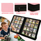enhanced Card Binder 16 Pocket  1000+ Cards PU Cover Trading Card Binder Side Loading Card Collection Album Holder Folders for MTG  TCG  Game Cards & Sports Cards  Kpop (light pink)