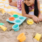 Melissa & Doug Seaside Sidekicks Sand Cupcake Play Set - Beige, Toddler Beach Toys for Ages 3+, Model 6431