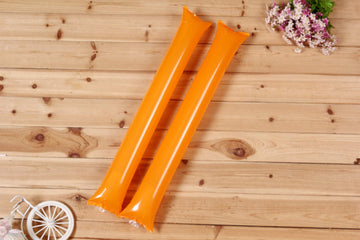Hooshing 40Pcs Orange Thunder Sticks Cheerleading Plastic Clap Hands Outfit Inflatable Noisemakers For Sports Events Cheering Ba