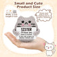 Tgifglonyi Positive Crochet Cat Emotional Inspirational Support Birthday Gifts For Sister,Handmade Knitted Cat For Women Coworke