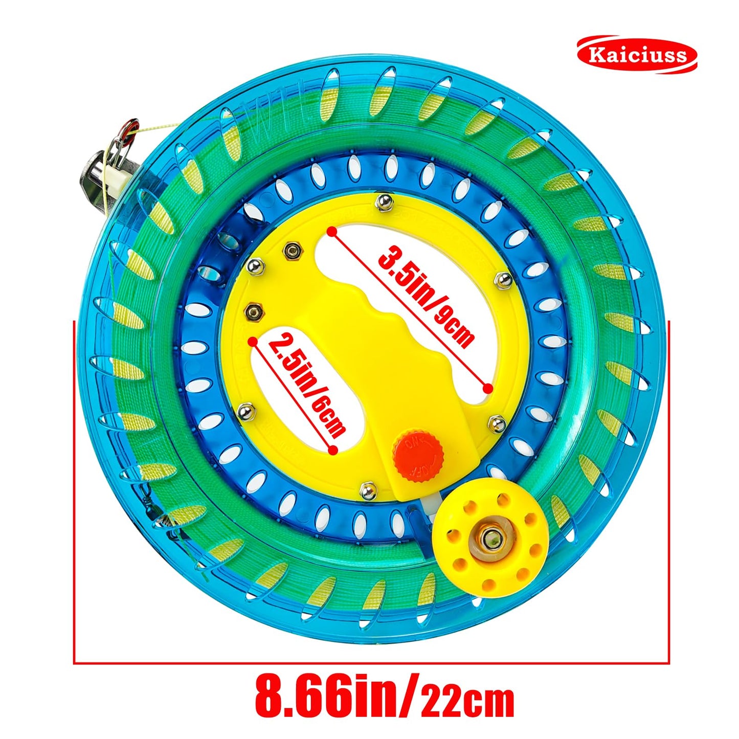 8.7 In Kite Reel Winder With Line, Kite String Reel For Kids & Adults, Easy To Use Kite String And Spool, It Comes With Durable