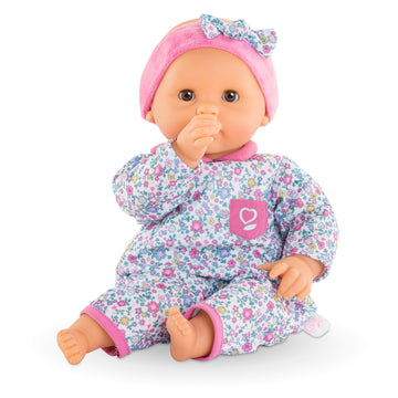 Corolle B  b   Calin Capucine Baby Doll - 12'' Soft-Body with Sleeping Eyes That Open and Close, Vanilla-Scented - Mon Premier P