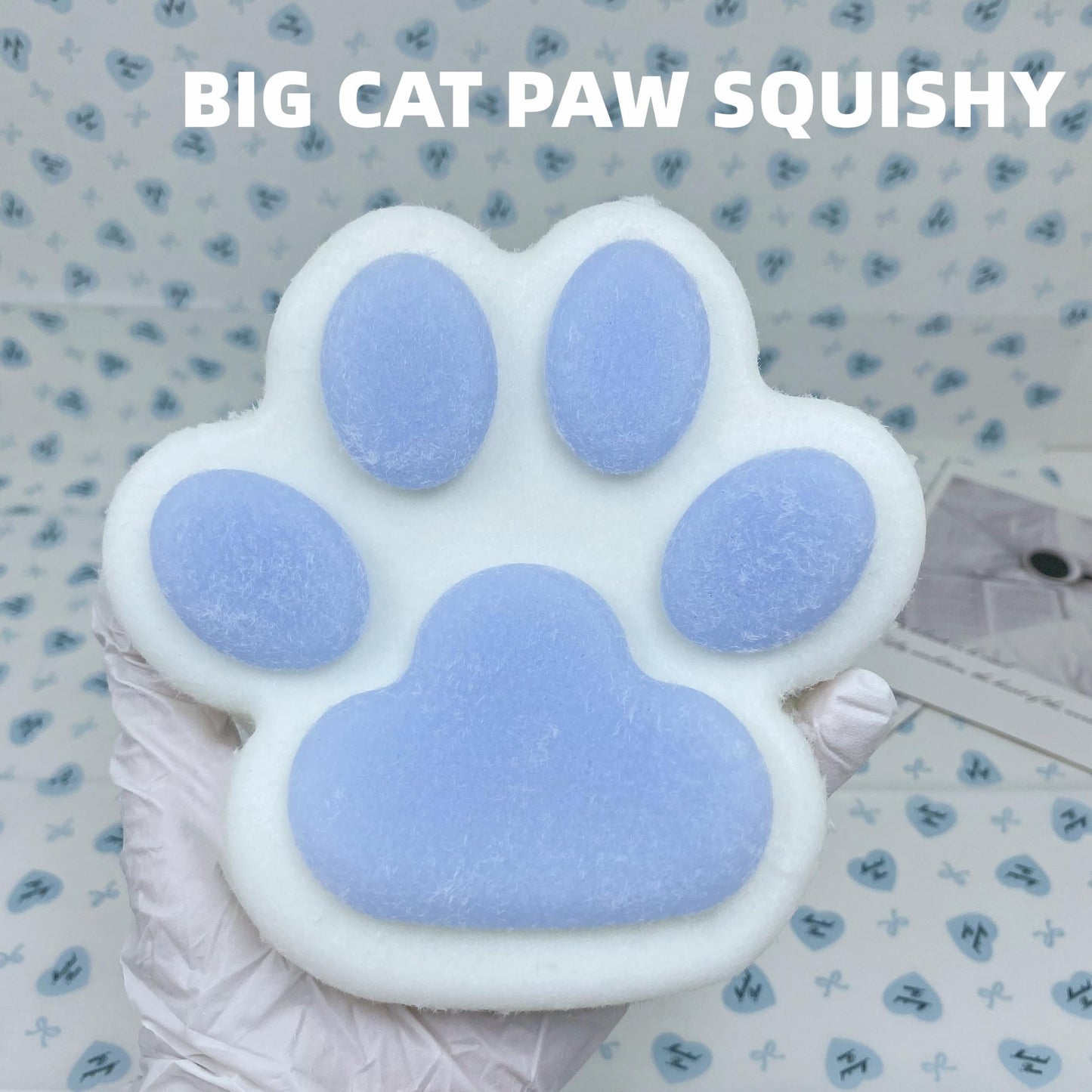 Big Cat Paw Squishy 5.5 Inch Large Size Squishies Squeeze Toys Pinch Family Squishy Cute Soft Silicone Giant Cats Paw Tangcii Fi