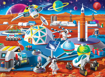 MasterPieces 100 Piece Licensed Jigsaw Puzzle for Kids - NASA Sunrise in Space - 11.5x15