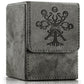 PROMAXIBINDER MTG Card Deck Box  Commander Deck Box Fits 100 Single Sleeved Cards  Storage for TCG/MTG Crads  PU Leather Strong Magenet (Darkgrey  Tree)