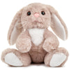 Bearington Collection Lil’ Boomer Taupe And White Plush Stuffed Animal Bunny Rabbit, Adorable, Soft And Cuddly, Great Gift For Kids Of All Ages, Birthdays, Holidays And Special Occasions, 6 Inches