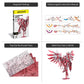 Piececool 3D Metal Puzzles For Adults, Thundering Wings Figure Mecha Model Kits Steel Metal 3D Model Building Blocks, Brain Teaser Diy Learning Toys For Teens Man Woman, 215 Pcs