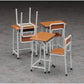 HASEGAWA 1/12 School Desk & Chair Set - Plastic Model FA01 for Toy Figures, Small Size