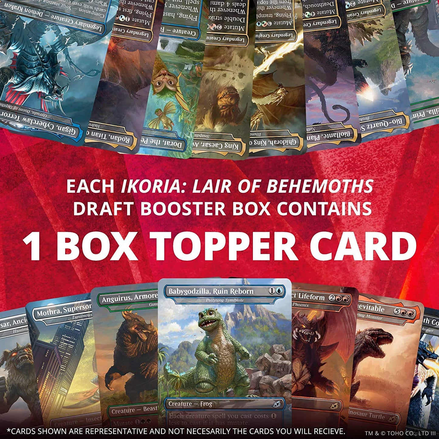 Magic: The Gathering Ikoria: Lair of Behemoths Draft Booster Box | 36 Draft Booster Packs (540 Cards + Box Topper) | Factory Sea