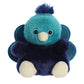 Aurora Adorable Palm Pals Elton Peacock Stuffed Animal - Fun Collectible Plush for Kids and mature-themed Collectors - Perfect for Decorating Rooms and Birthday Gifts - Blue 5 Inches