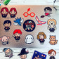 Conquest Journals Harry Potter Chibi Clear Vinyl Decal Stickers, Set Of Unique Sticker Decals, Waterproof, Uv And Scratch Resistant, Great For All Your Gadgets (Transparent, 50-Pack)