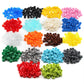 Feleph Custom 1000Pcs Multicolored Round Plates 1X1 Building Blocks Moc Colors Transparent Pieces Bricks Dots Bulk Studs Accesso