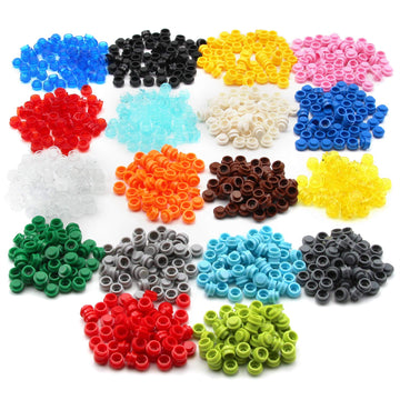 Feleph Custom 1000Pcs Multicolored Round Plates 1X1 Building Blocks Moc Colors Transparent Pieces Bricks Dots Bulk Studs Accesso