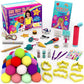 Girlzone Air Dry Clay Ultimate Craft Kit, Over 100 Piece Kids Modeling Clay Set, Air Dry Clay For Kids With No Baking Required, Arts & Crafts For Girls Age 3+ (Regular Size)
