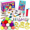 Girlzone Air Dry Clay Ultimate Craft Kit, Over 100 Piece Kids Modeling Clay Set, Air Dry Clay For Kids With No Baking Required, Arts & Crafts For Girls Age 3+ (Regular Size)