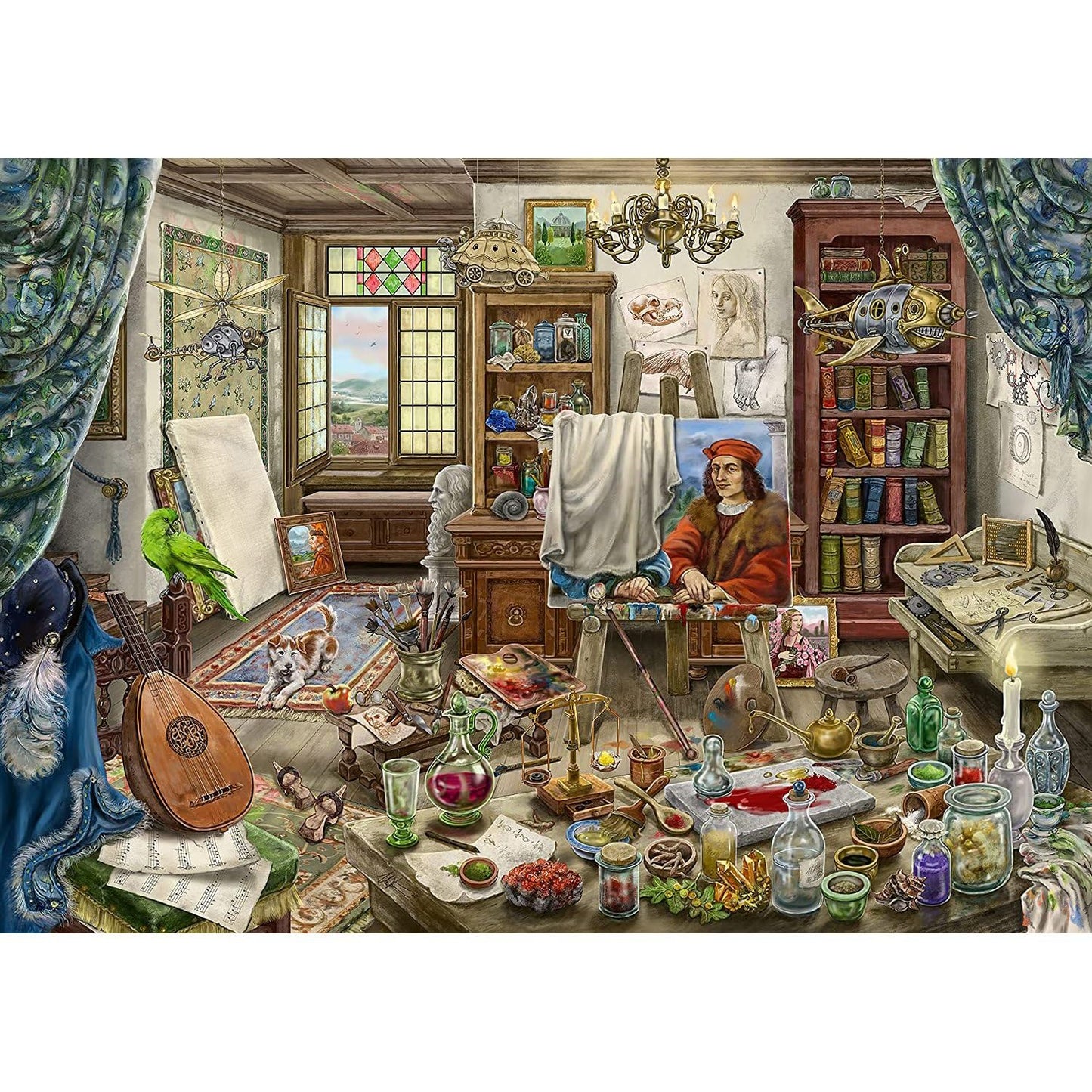 Ravensburger The Art Studio | 759-Piece Jigsaw Puzzle for mature-themeds | Unique Piece Design | enhanced Quality Materials | Ideal Gift for Puzzle Enthusiasts