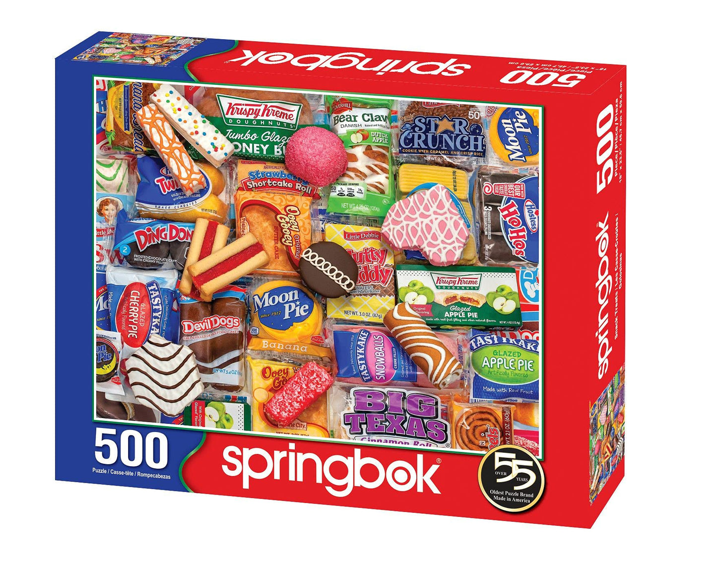 Springbok - Snack Treats - 500 Piece Jigsaw Puzzle- Nostalgic Photo Of Our Favorite Snacks From Past