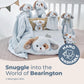 Bearington Baby Lil' Waggles Plush Blue Puppy Rattle - 8" Stuffed Animal