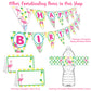 POP parties Flamingo Pineapple Happy Birthday Banner Pennant - Flamingle Party Banner