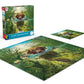 Ceaco 500 Piece Jigsaw Puzzle - Mark Fredrickson Chocolate Lab - Brown Cardboard Model 2402-9